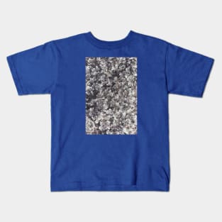 White Flake Distorted Texture Kids T-Shirt